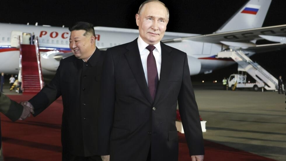 Russia’s Putin lands in North Korea for talks with Kim Jong Un