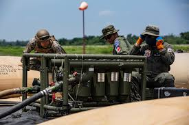 U.S.-Philippine bilateral airfield operations: MWSS-371 conducts FARP operations with Philippine Sailors at Laoag