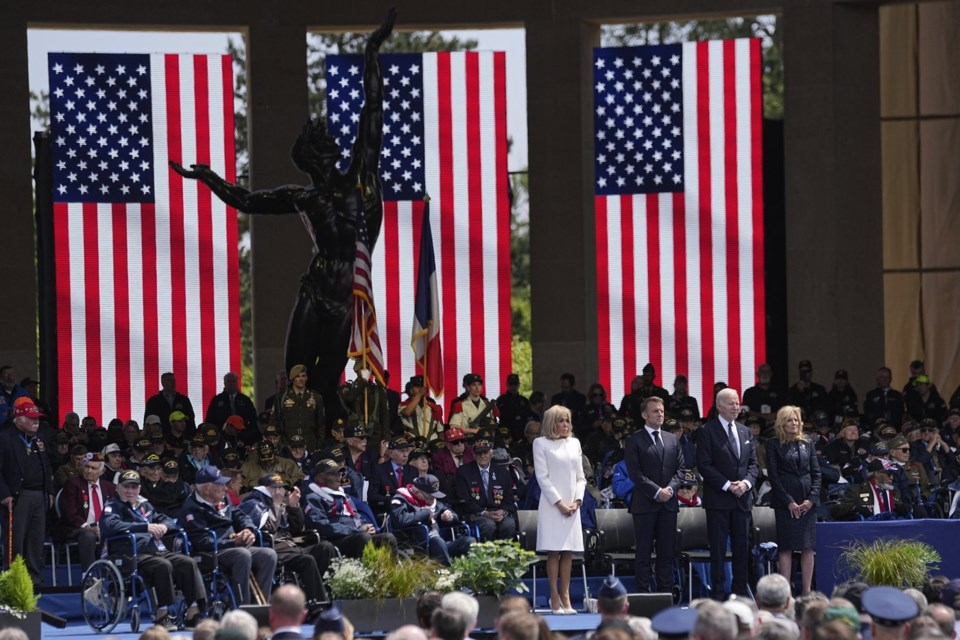 Biden calls for solidarity with Ukraine at D-Day anniversary ceremony near the beaches of Normandy