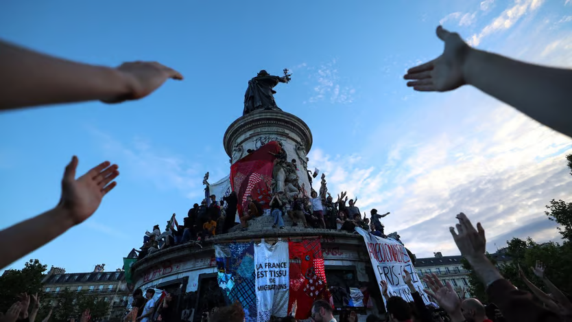 A shock election result in France puts the left in the lead