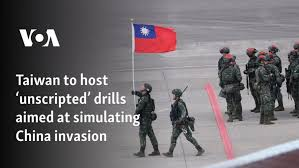 Taiwan to host ‘unscripted’ drills aimed at simulating China invasion