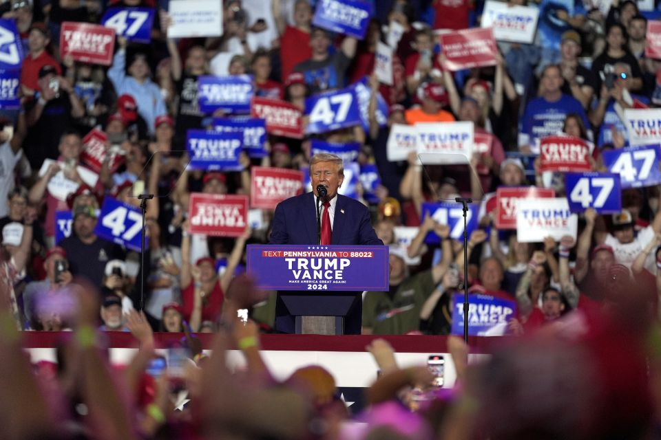 Trump will speak about the economy in Pennsylvania today as part of DNC counter programming events