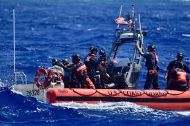 U.S. Coast Guard successfully rescues a disabled fishing vessel crew near Satawal Atoll, FSM