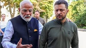 Modi meets with Zelenskyy in Ukraine weeks after Putin hug