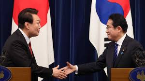 Japan’s outgoing Kishida visits South Korea for farewell with Yoon