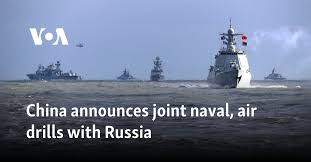 China announces joint naval, air drills with Russia