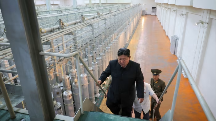 North Korea releases rare images of uranium enrichment plant