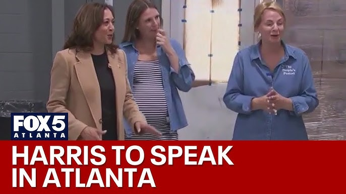 Harris rails against Trump over reproductive rights in Georgia