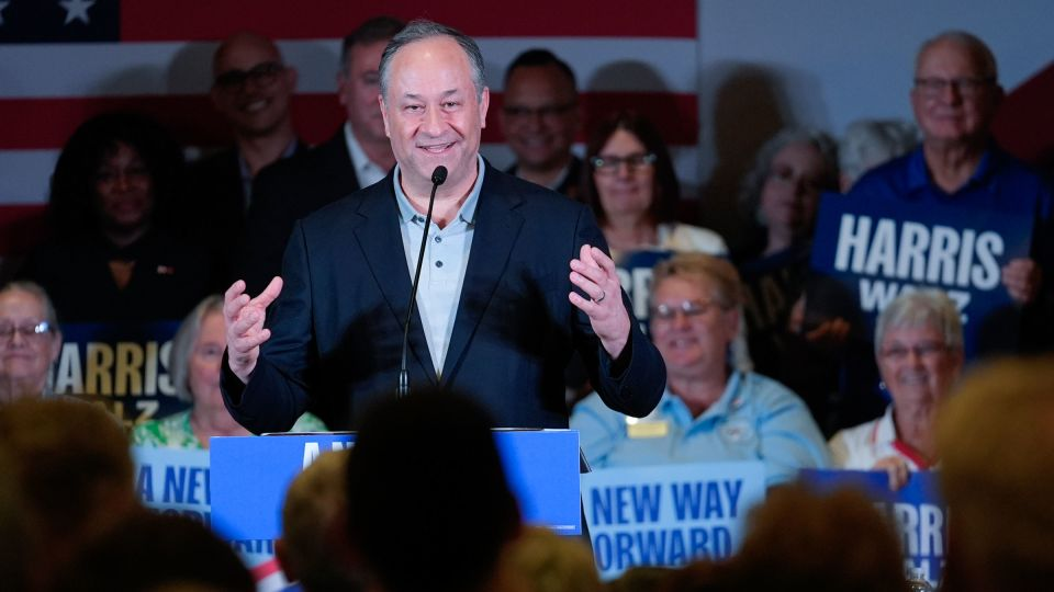 Second gentleman will campaign in North Carolina and Virginia