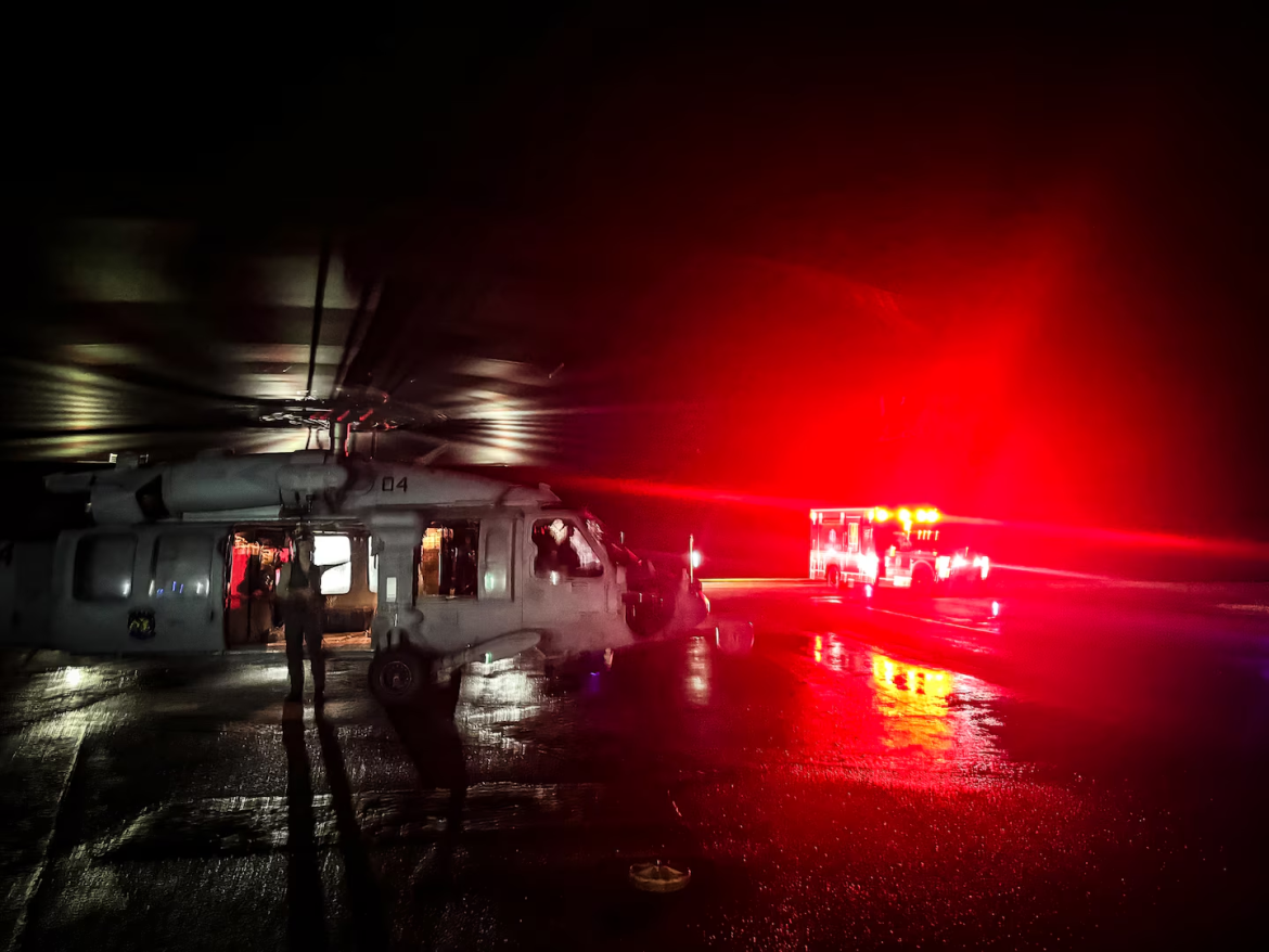 U.S. Coast Guard, Navy medically evacuate ill crewman from foreign fishing vessel northwest of Saipan