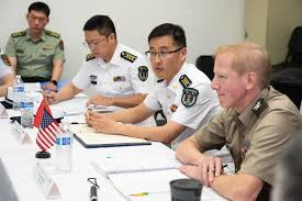 U.S. Indo-Pacific Command representatives meet with the People’s Liberation Army counterparts for the Military Maritime Consultative Agreement