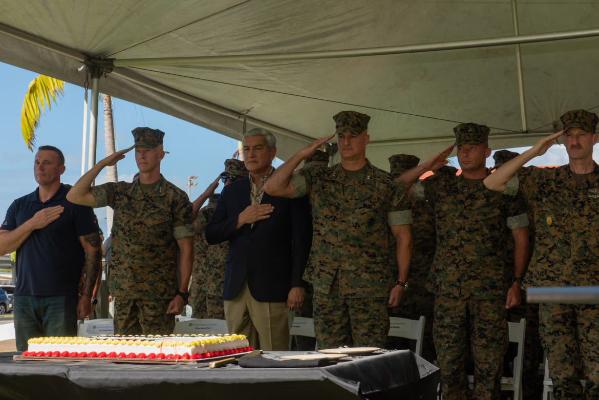 DPAA Marines Celebrate 249th USMC Birthday with Top Pacific Marine Commander