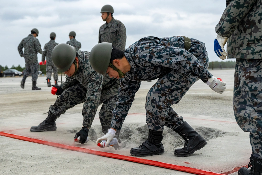 Keen Sword 25: U.S. Air Force, Japanese Forces Unite for First Integrated Rapid Airfield Damage Repair Training