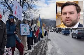 Protesters target JD Vance in Vermont after clash with Zelensky