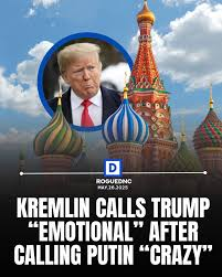 Kremlin calls Trump ’emotional’ after US president says Putin is ‘crazy’