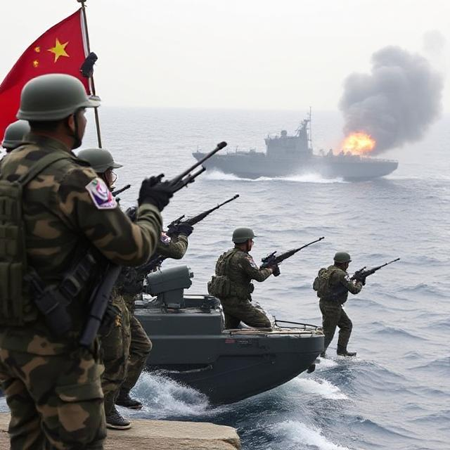 Chinese military exercises foreshadow a blockade of Taiwan