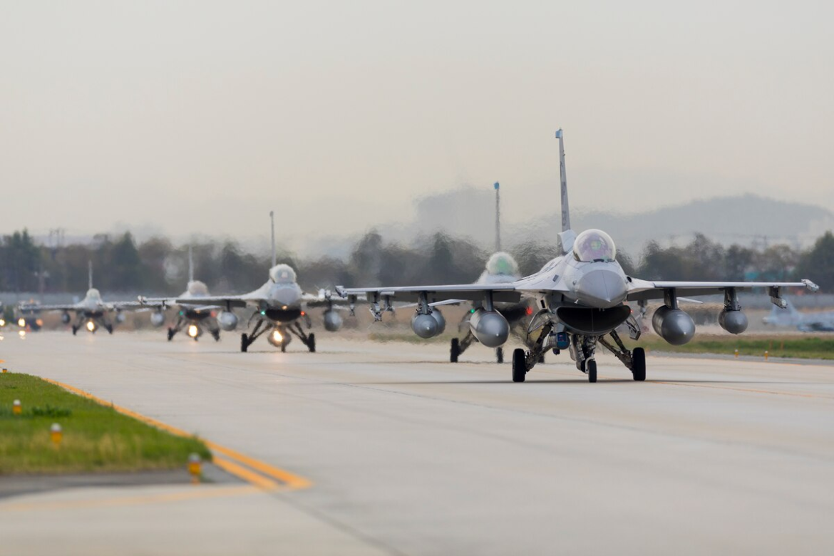 Japan, and Republic of Korea and U.S. air forces conduct trilateral defensive counter-air training