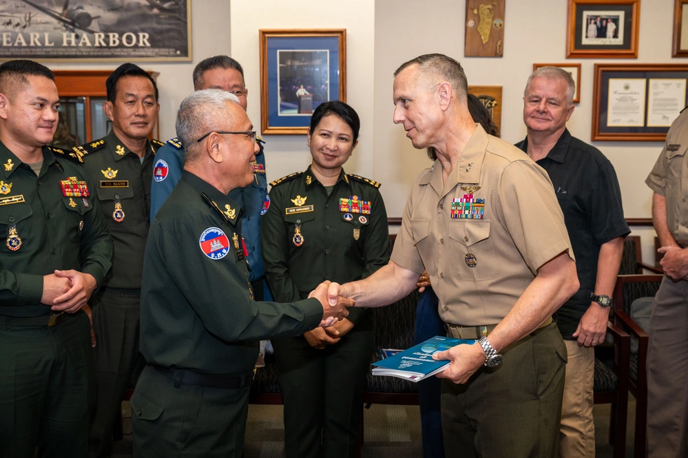 Royal Cambodian Armed Forces delegation visits USINDOPACOM for Bilateral Defense Dialogue