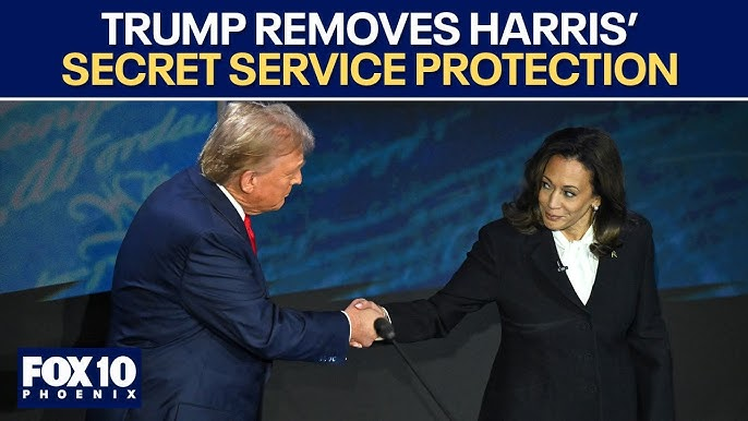 Trump revokes Kamala Harris’ Secret Service protection
