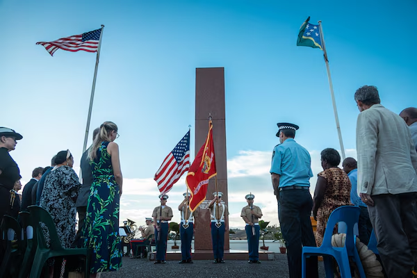 MRF-D joins U.S. Ambassador, Solomon Islands Government to honor Allied sacrifice for 83rd Battle of Guadalcanal Anniversary