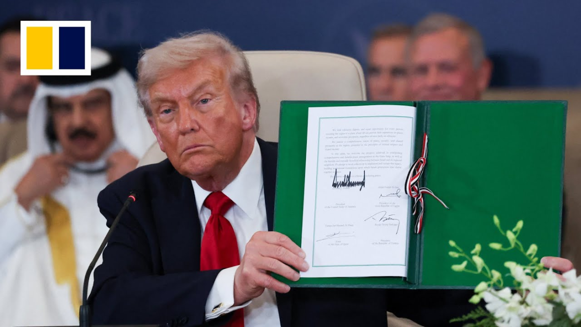 Gaza ceasefire: Trump says Hamas must disarm or be disarmed, perhaps violently
