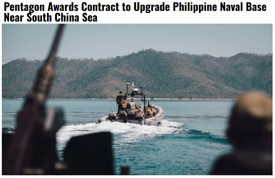 Pentagon Awards Contract to Upgrade Philippine Naval Base Near South China Sea