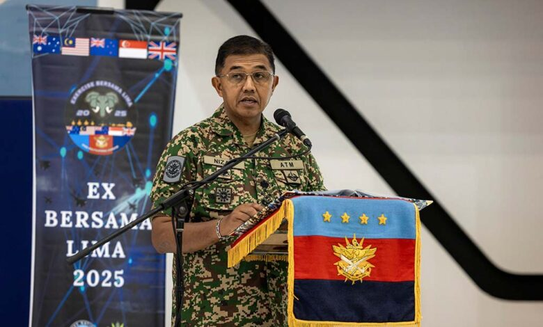 Exercise Bersama Lima unites five forces