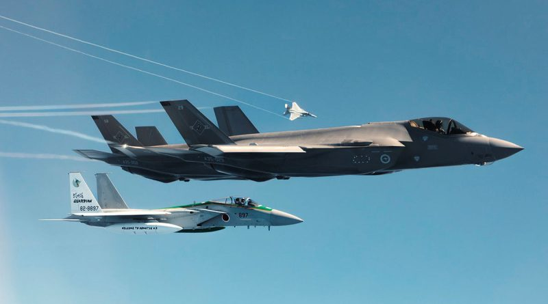 Australian, Japanese, U.S. air forces conduct landmark Bushido Guardian